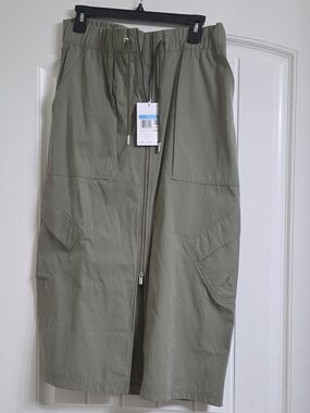 Nike Jordan Olive Green Utility Midi Skirt